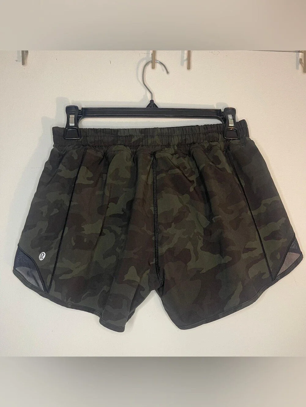 lululemon athletica Olive Camo Athletic Shorts